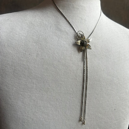 Gold Flower Chain Bolo