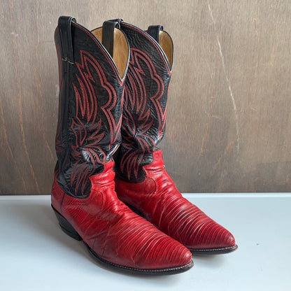 Justin Two-Tone Exotic Western Boot