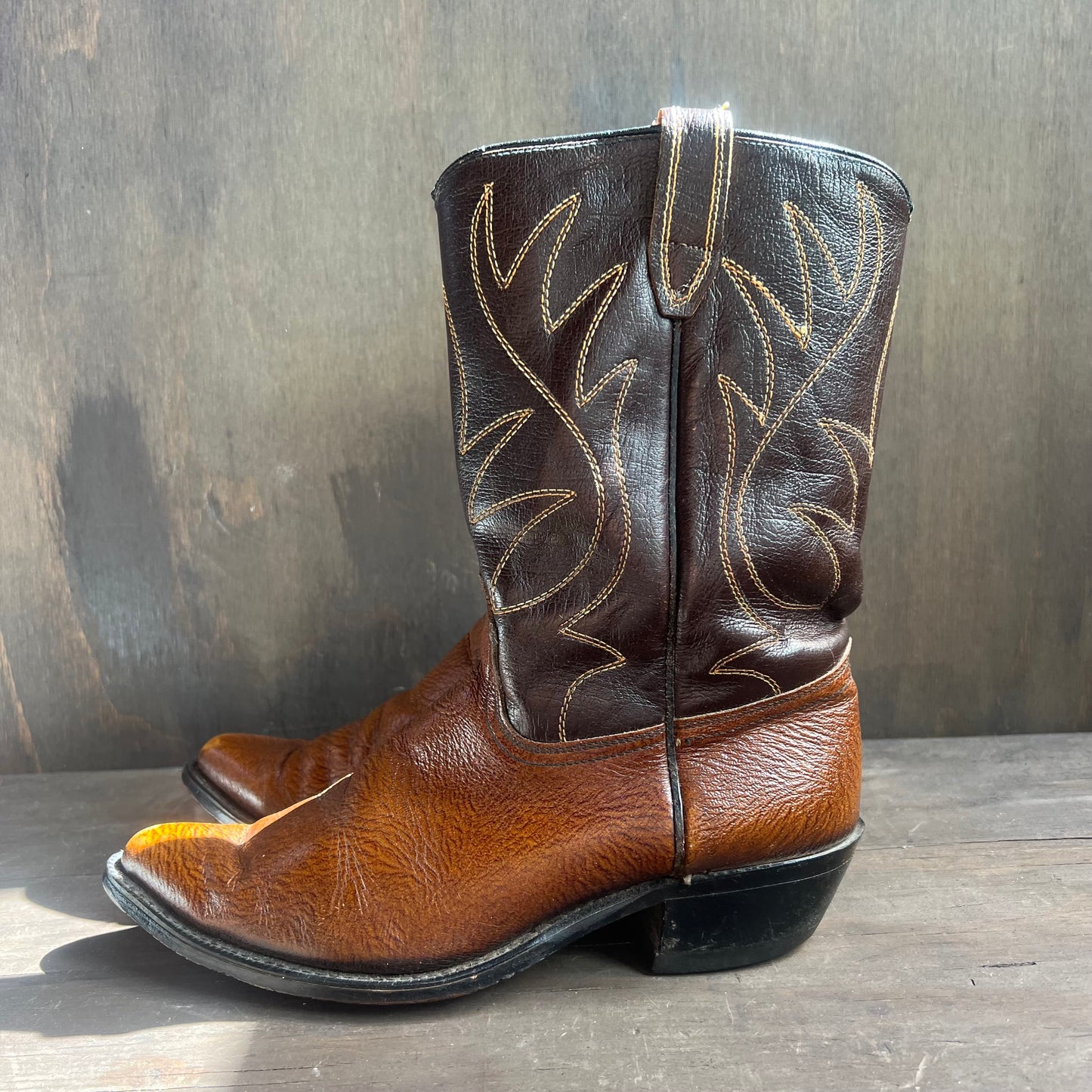 Acme Two-Tone Leather Boots