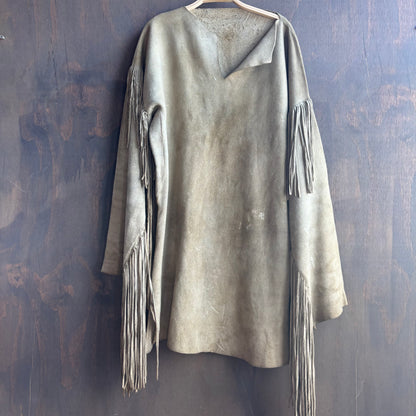 Vintage Handmade Fringed Suede Set