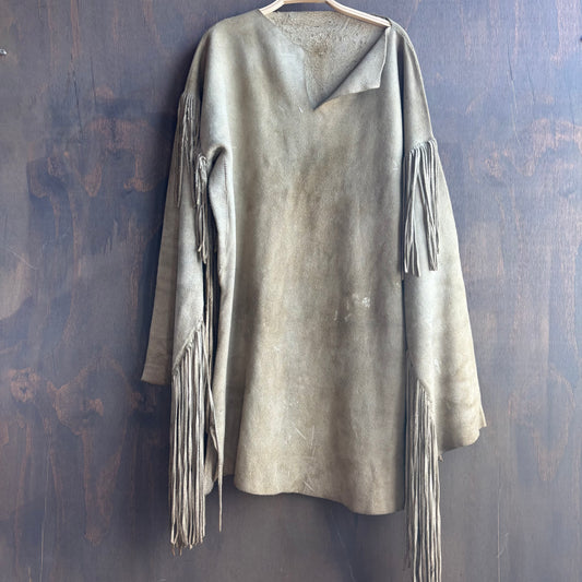 Vintage Handmade Fringed Suede Set