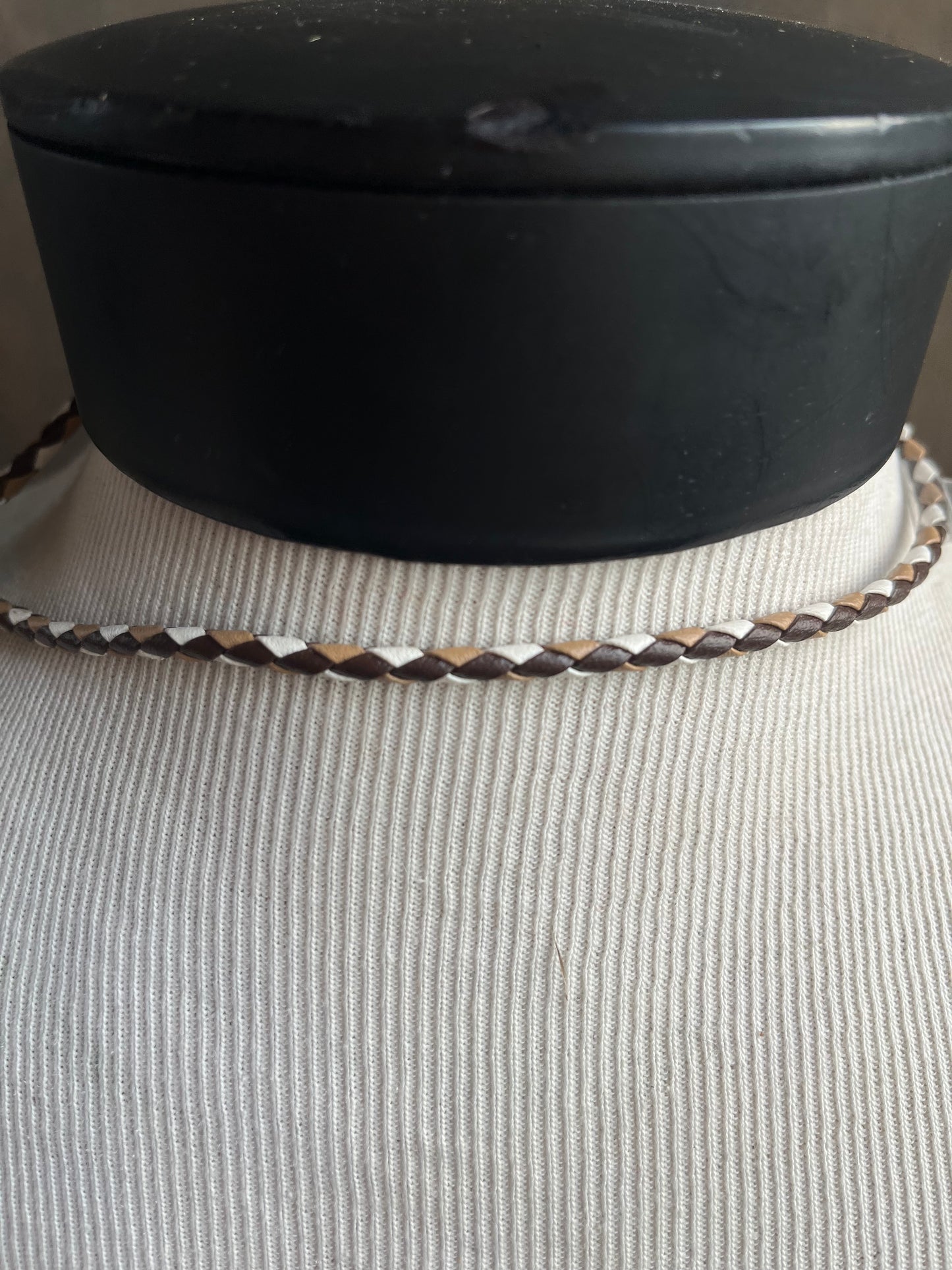 1935 Walking Liberty Coin Bolo on Multi-Tone Tie