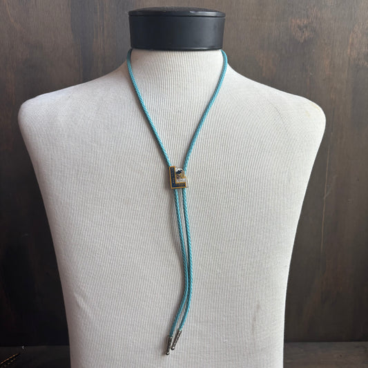 Leadville Bolo on Light Blue Tie