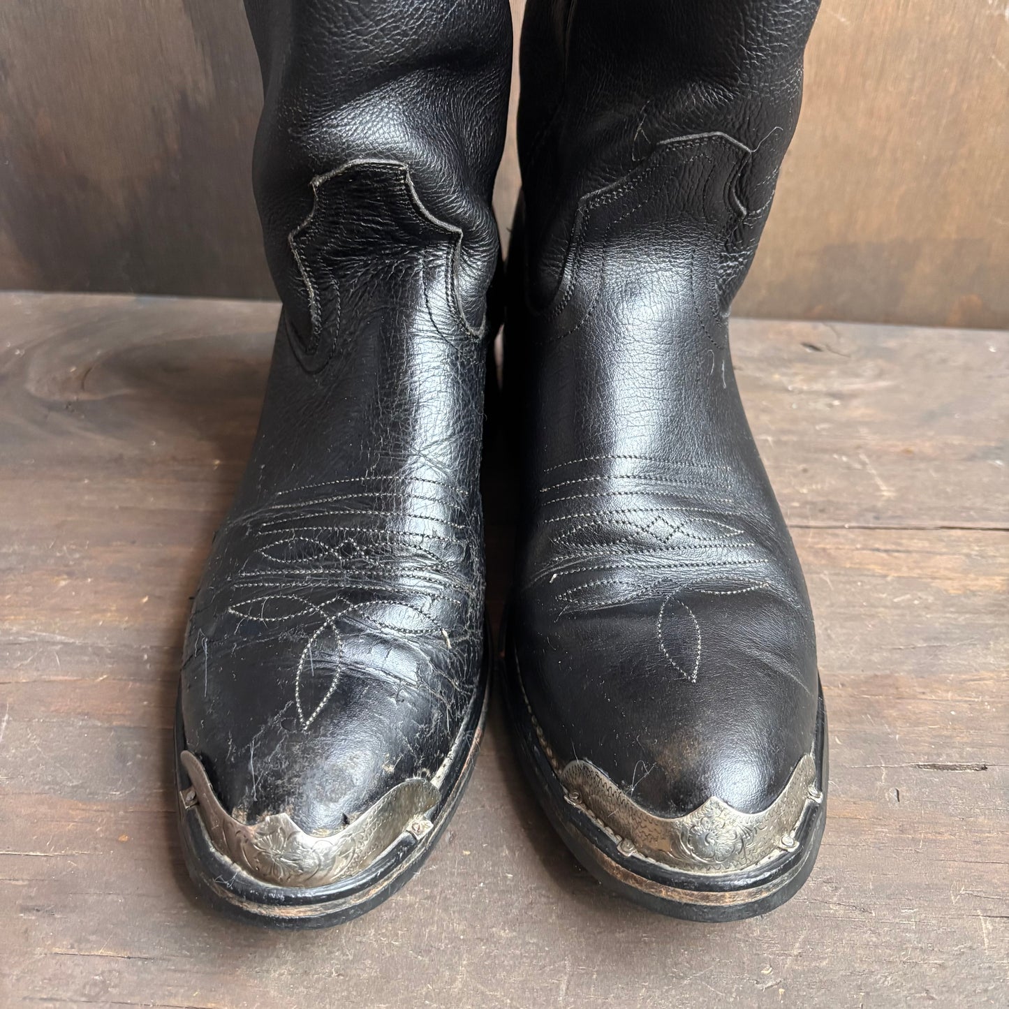 Vintage ACME Black Leather Boots