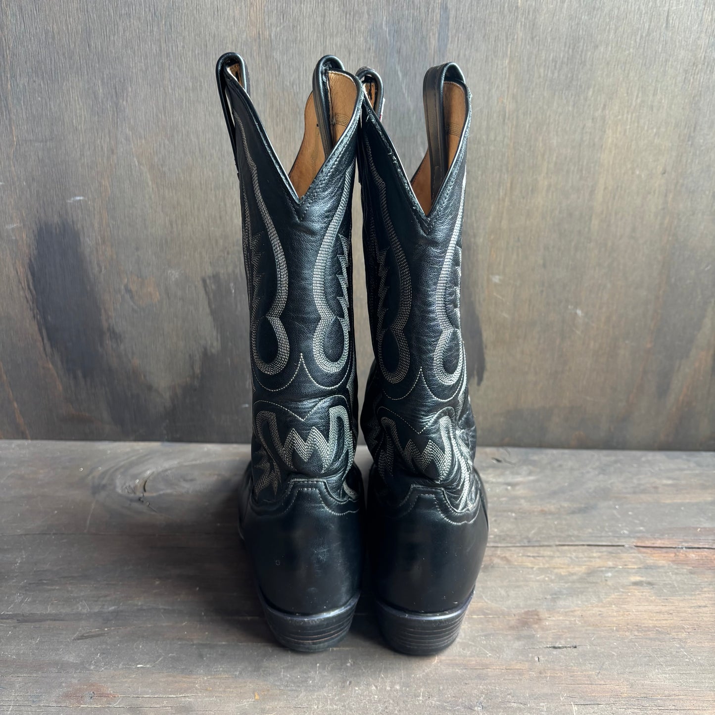 Tony Lama Black Leather Boot