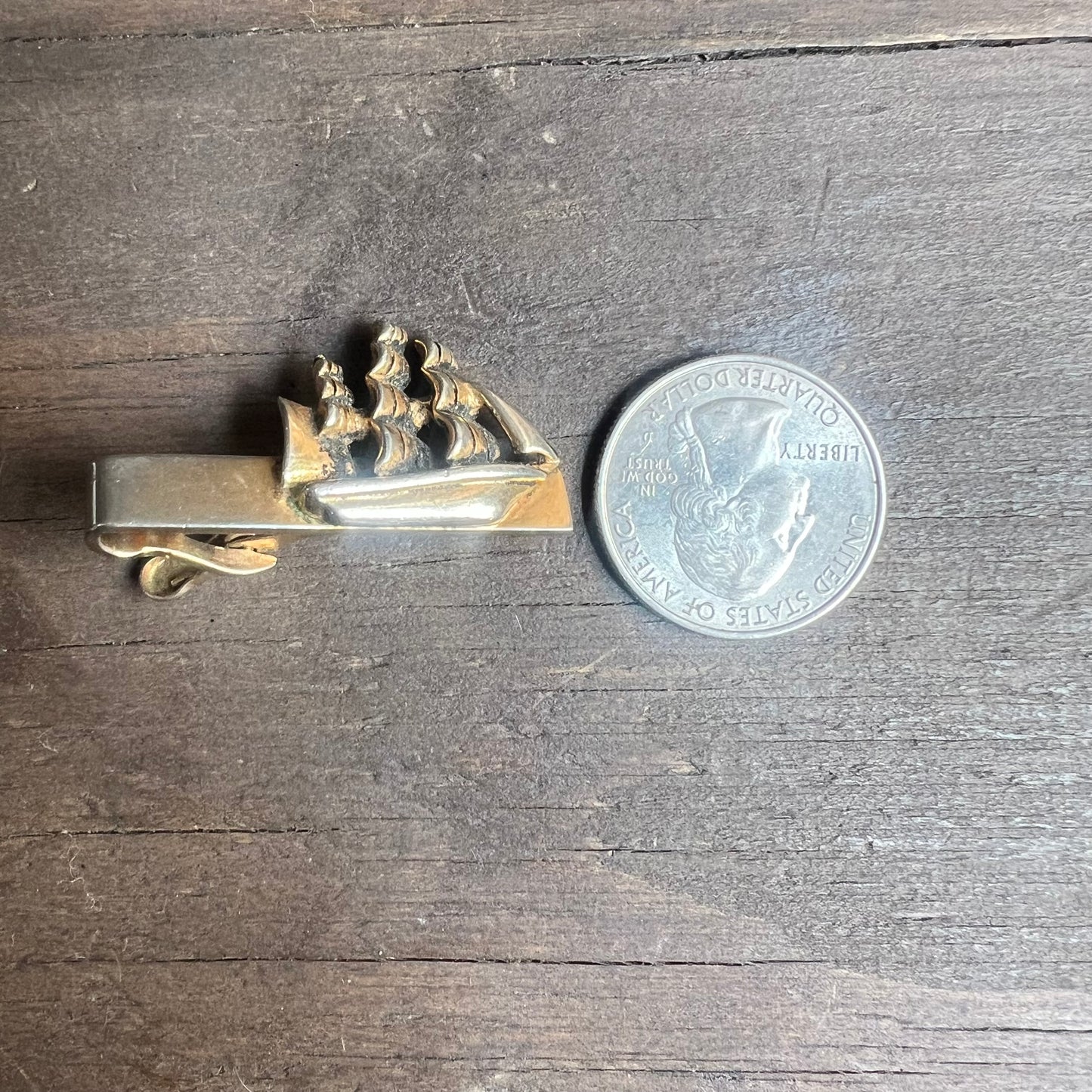 Swank Ship Tie Clip