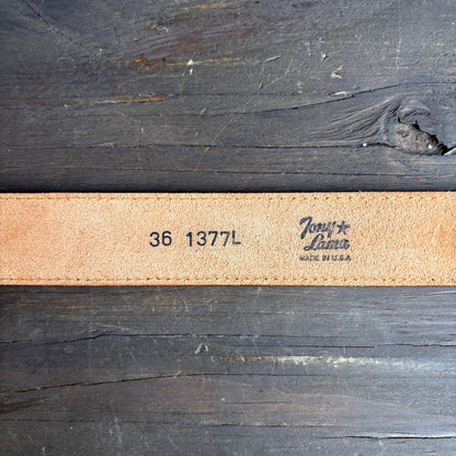 Tony Lama Tan Ostrich Belt