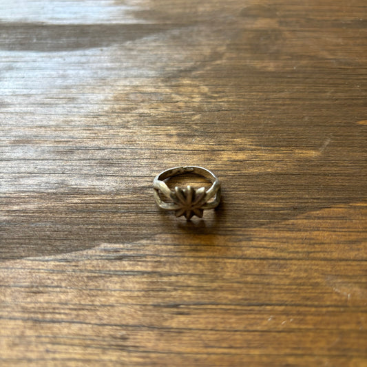 Antique Sand Cast Silver Ring