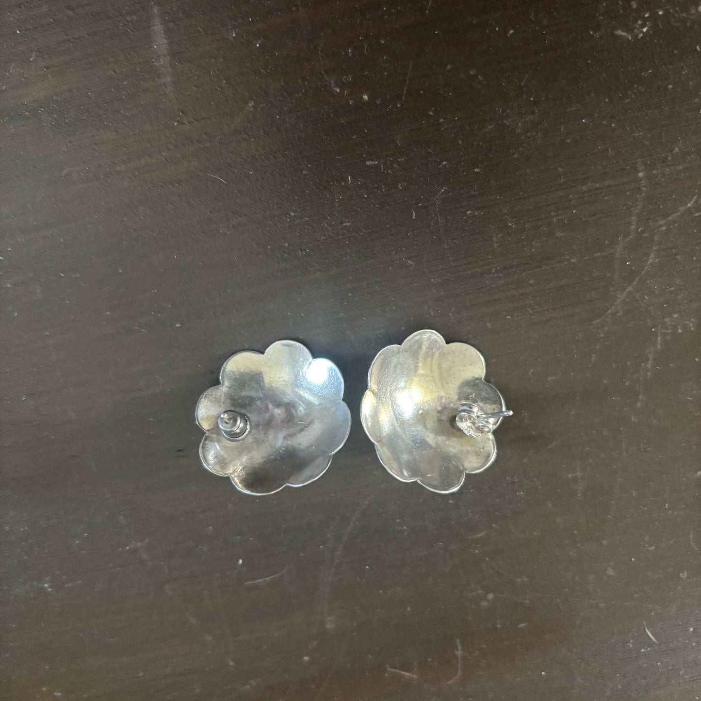 Silver Concho Earrings