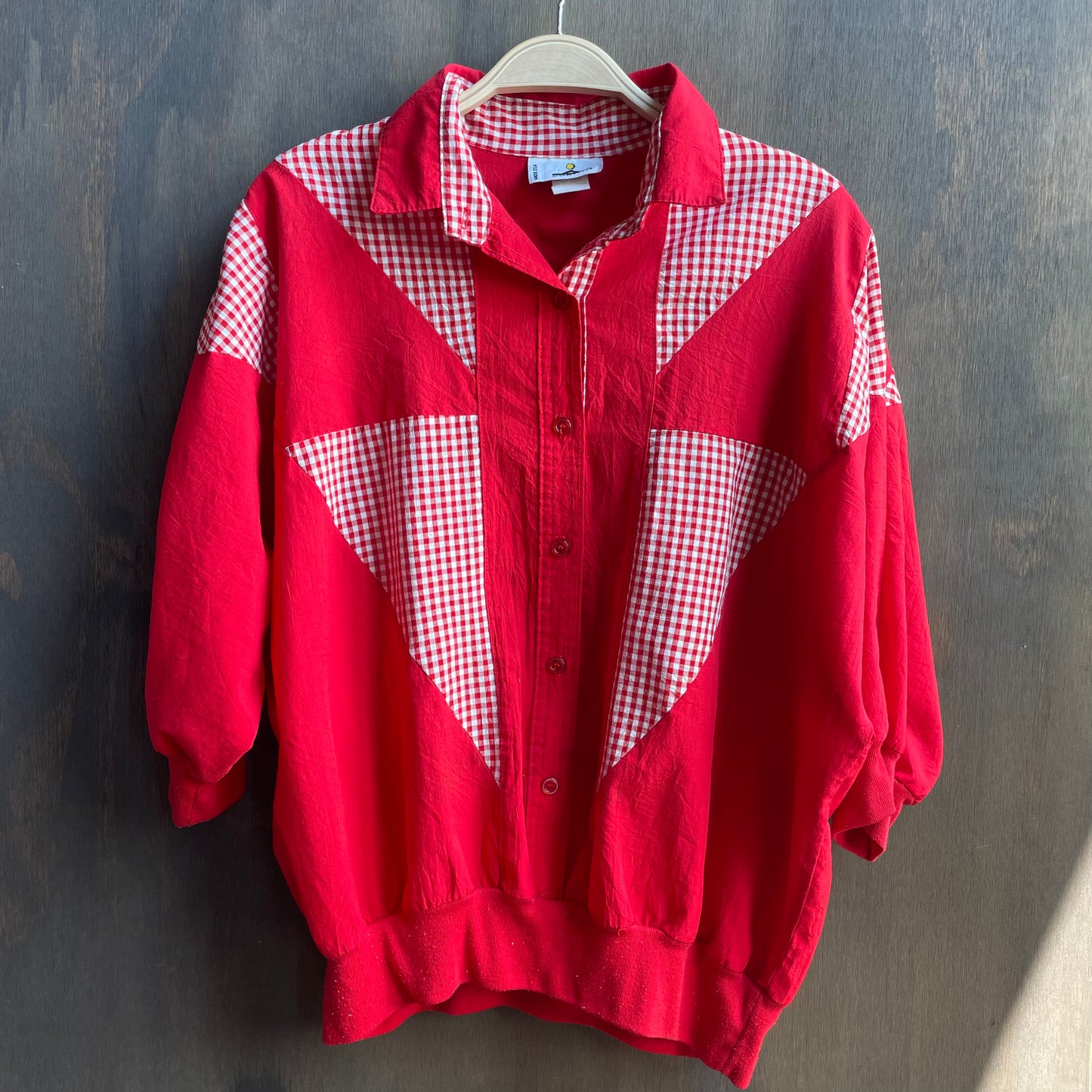 Vintage Cortiva Red Collared Shirt