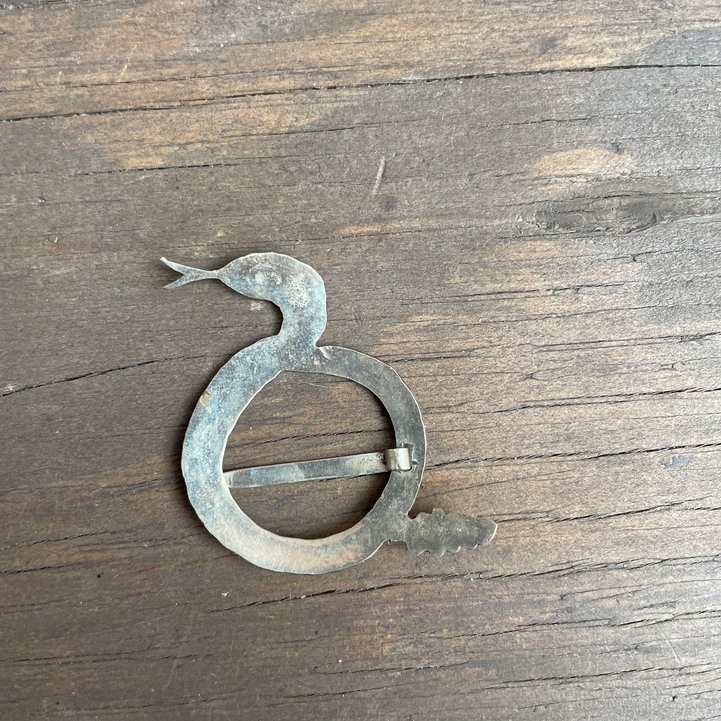 Vintage Silver Snake Luckenbooth Brooch