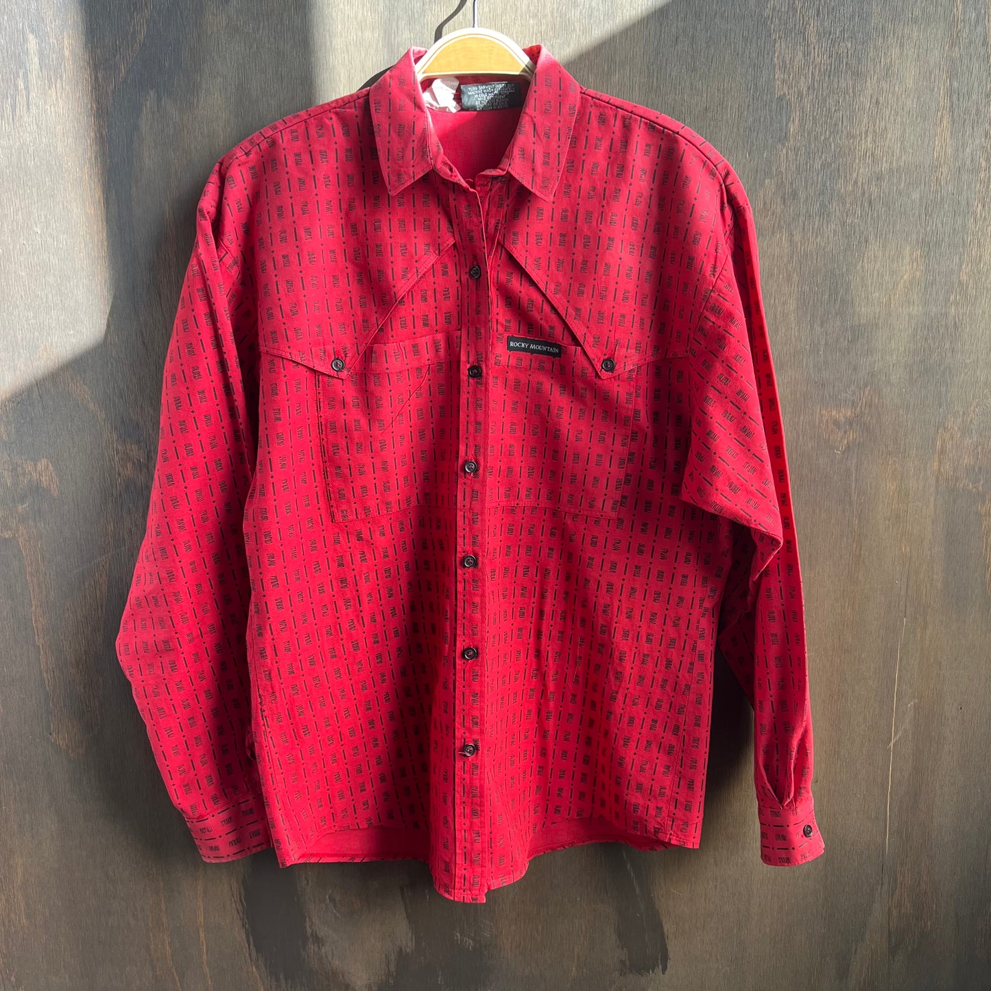 Rocky Mountain Clothing Red Button Down