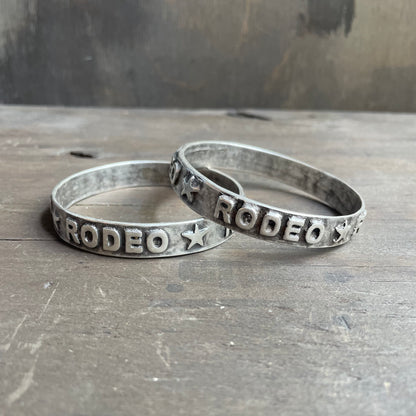 “Rodeo” Wordy Silver Bangle