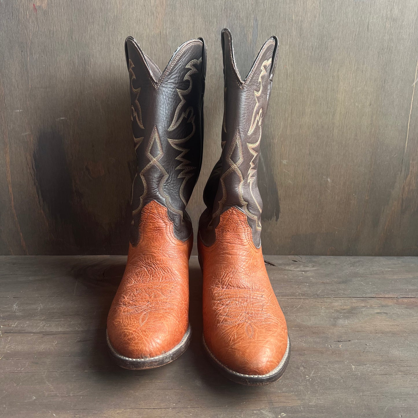 Larry Mahan Two tone cowboy boots