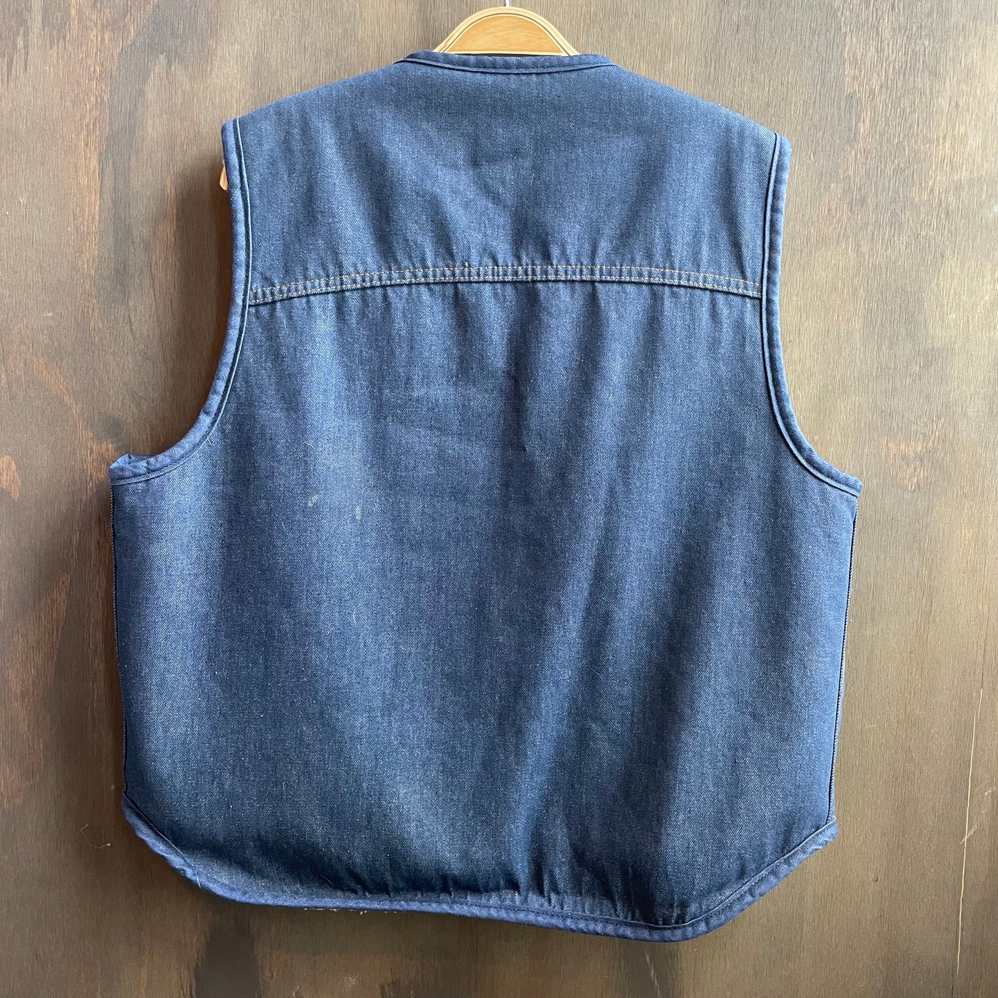 Vintage Denim Sherpa Lined Vest