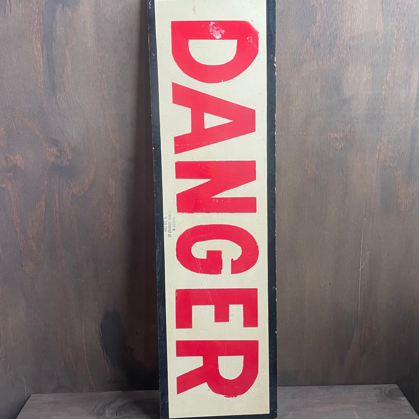 Vintage Danger Road Sign