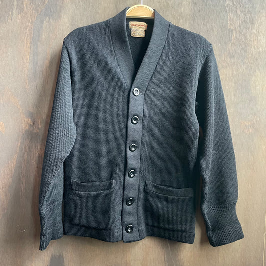 Vintage Black Wool Cardigan