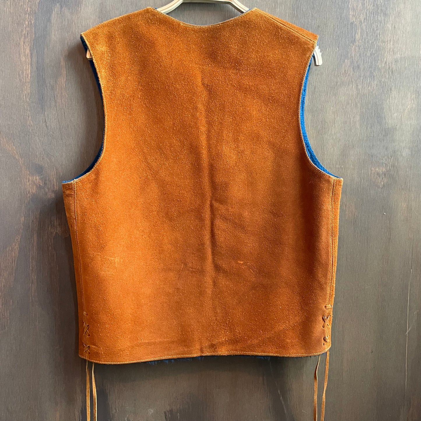 Vintage 1970s Suede Lined Vest