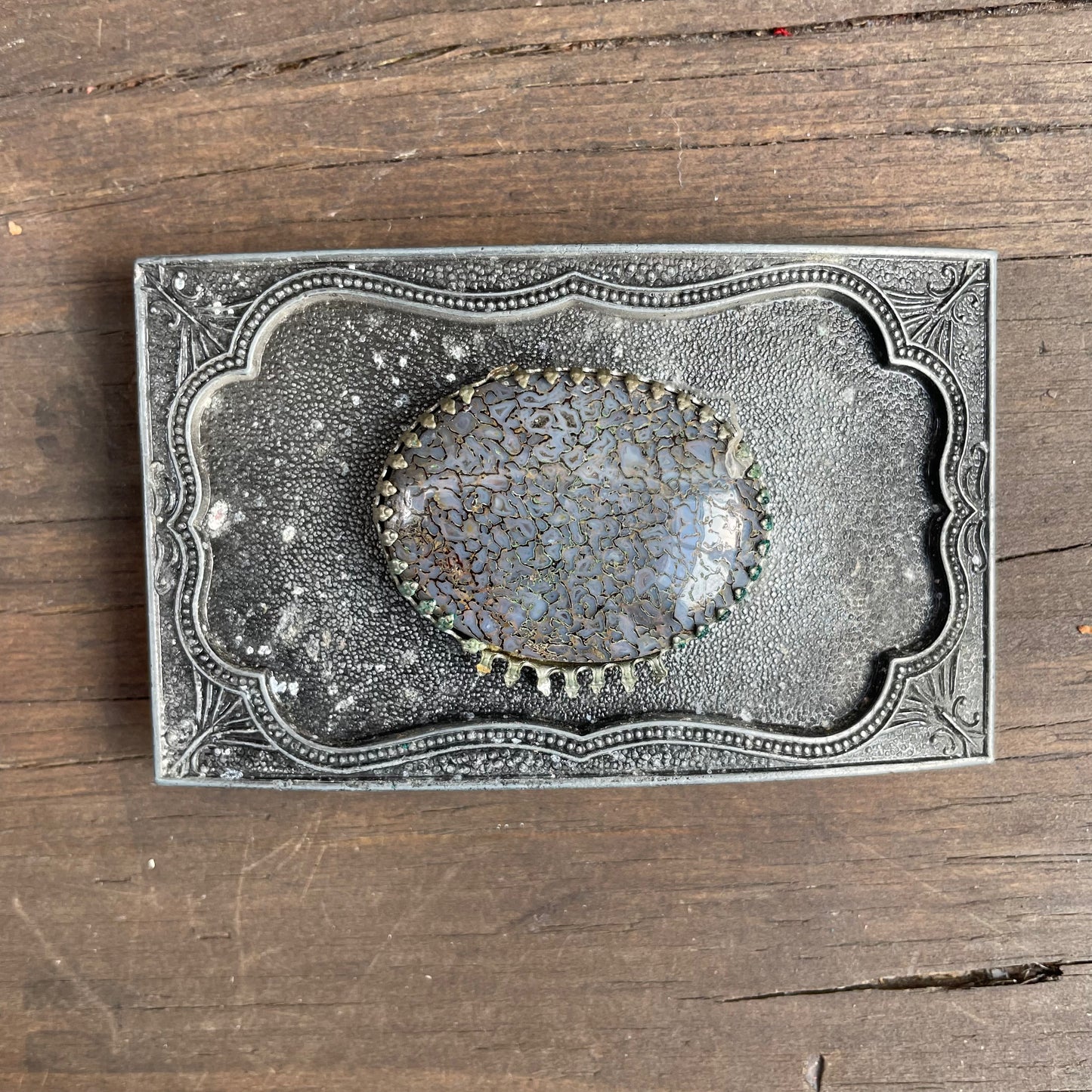 Vintage Center Stone Belt Buckle