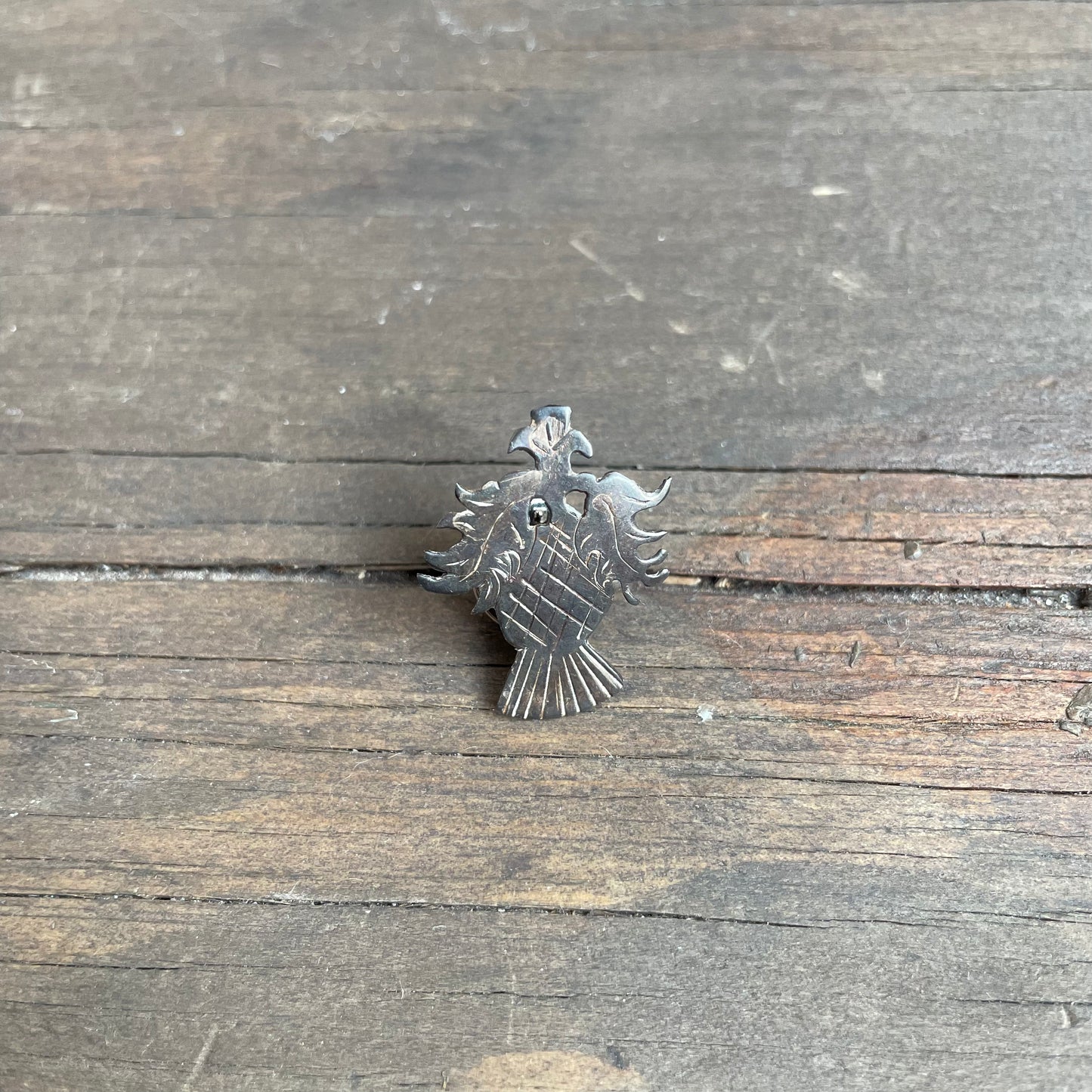 Vintage Silver Phoenix Pin