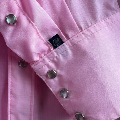 Rockmount pearl snap pink button down