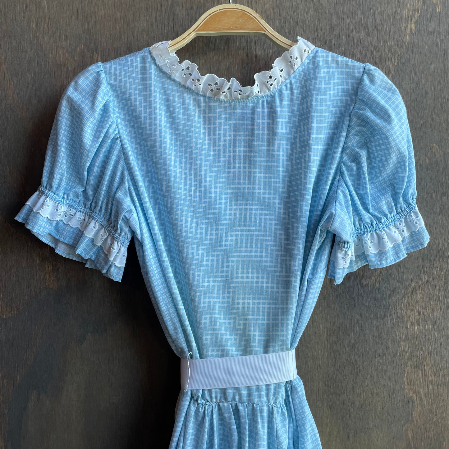 Vintage Rockmount Blue Check Square Dancing Dress