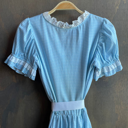Vintage Rockmount Blue Check Square Dancing Dress