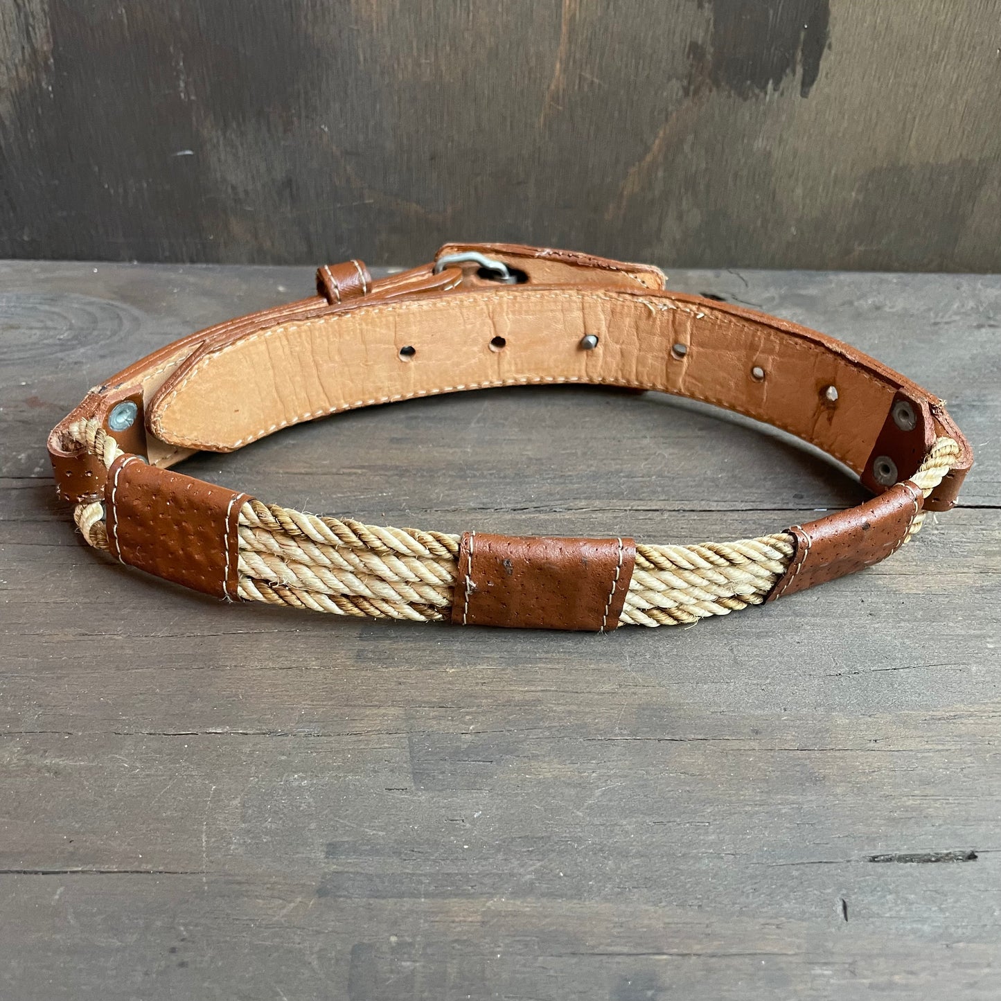 Kids Belt with Embossed Leather Buckle