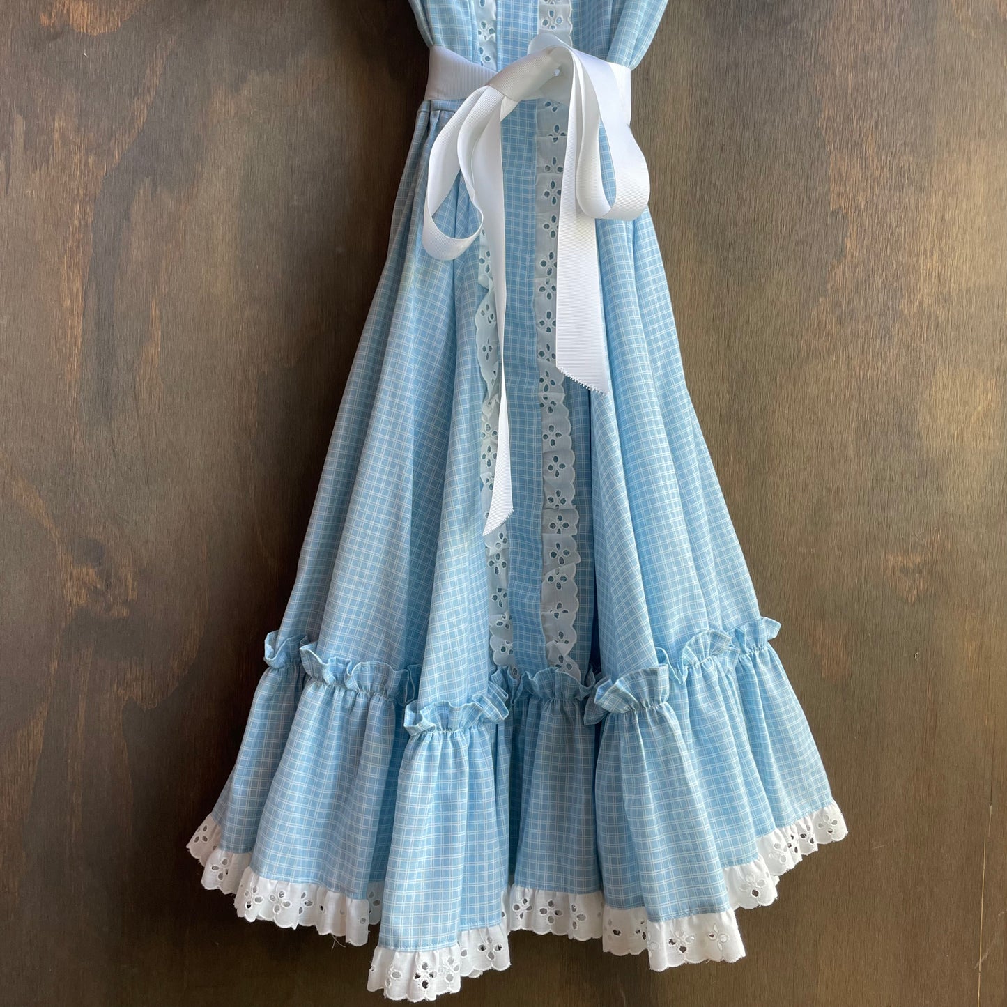 Vintage Rockmount Blue Check Square Dancing Dress