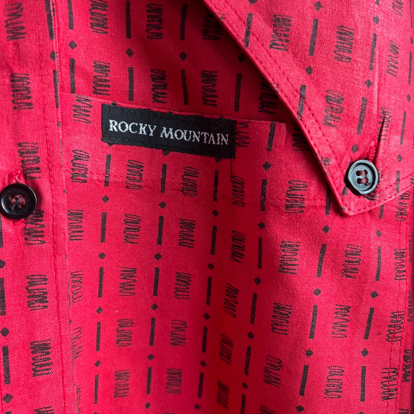 Rocky Mountain Clothing Red Button Down