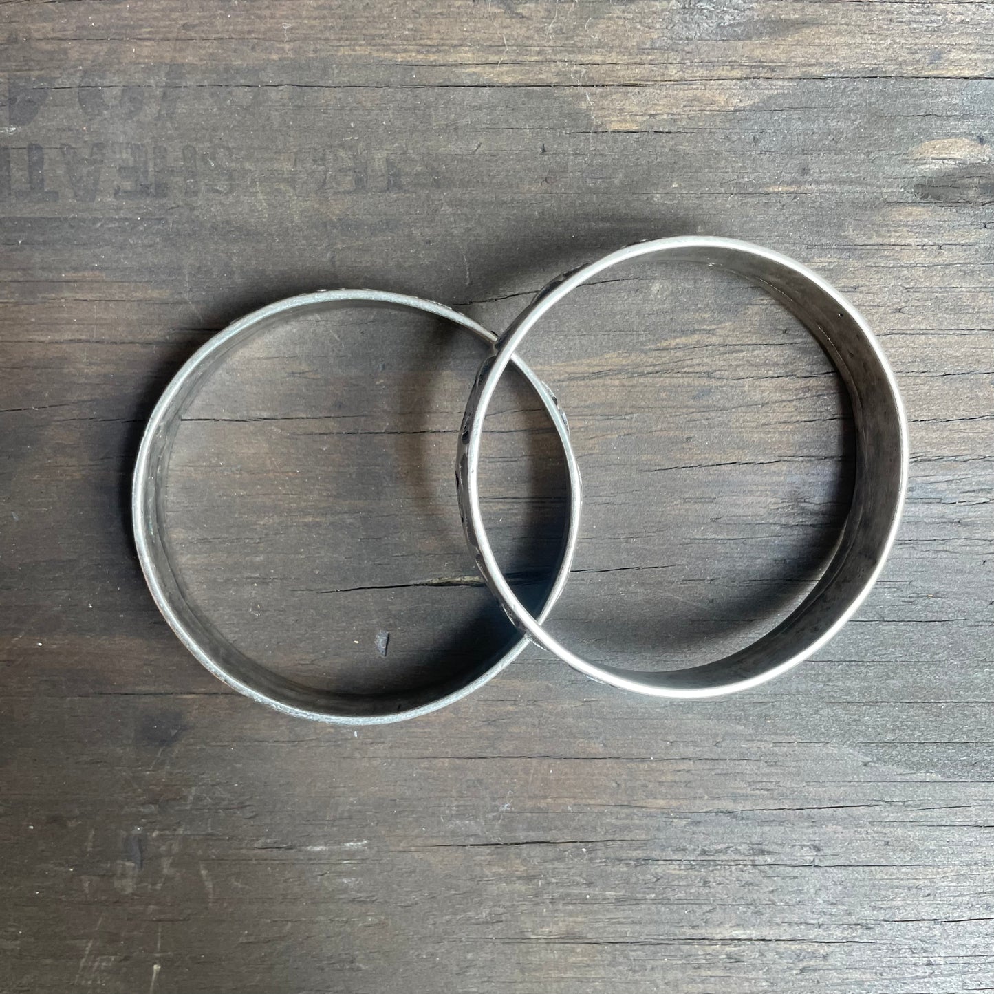 “Outlaw” Wordy Silver Bangle