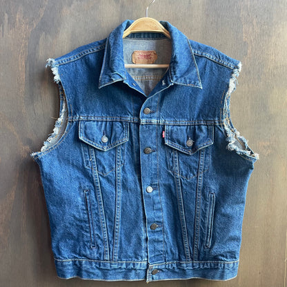 Vintage Levi Denim Harley Davidson Vest