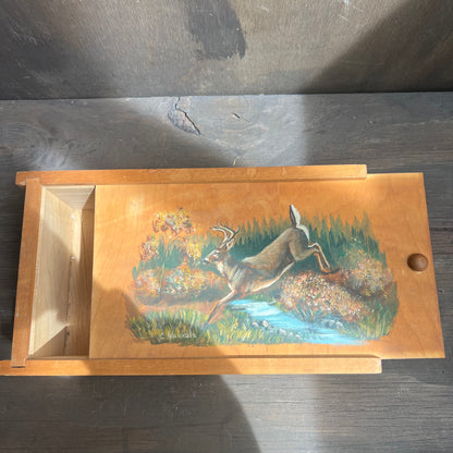 Painted Sliding Lid Box