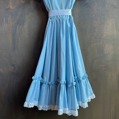 Vintage Rockmount Blue Check Square Dancing Dress