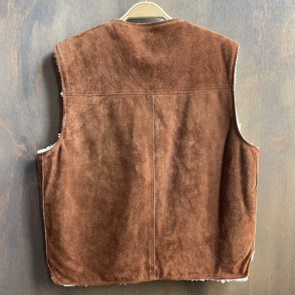 Vintage Sears Suede Sherpa Vest