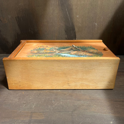 Painted Sliding Lid Box