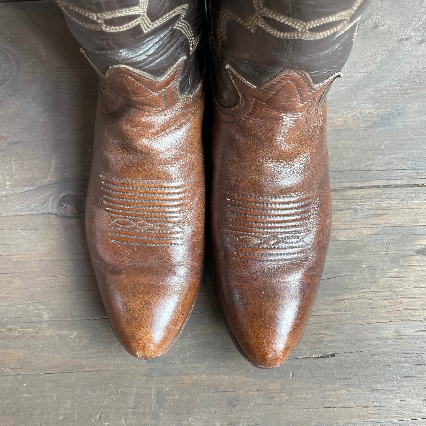 Vintage Two Tone Tony Lama Boots