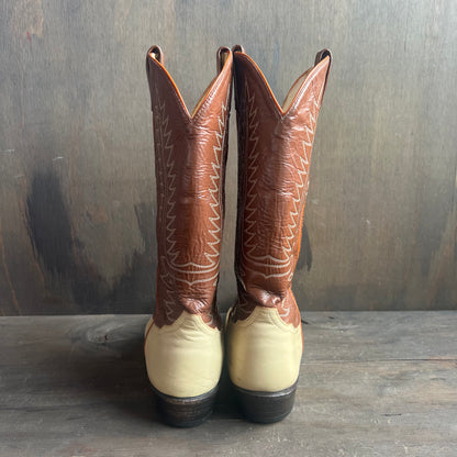 Tony Lama two tone cowboy boots