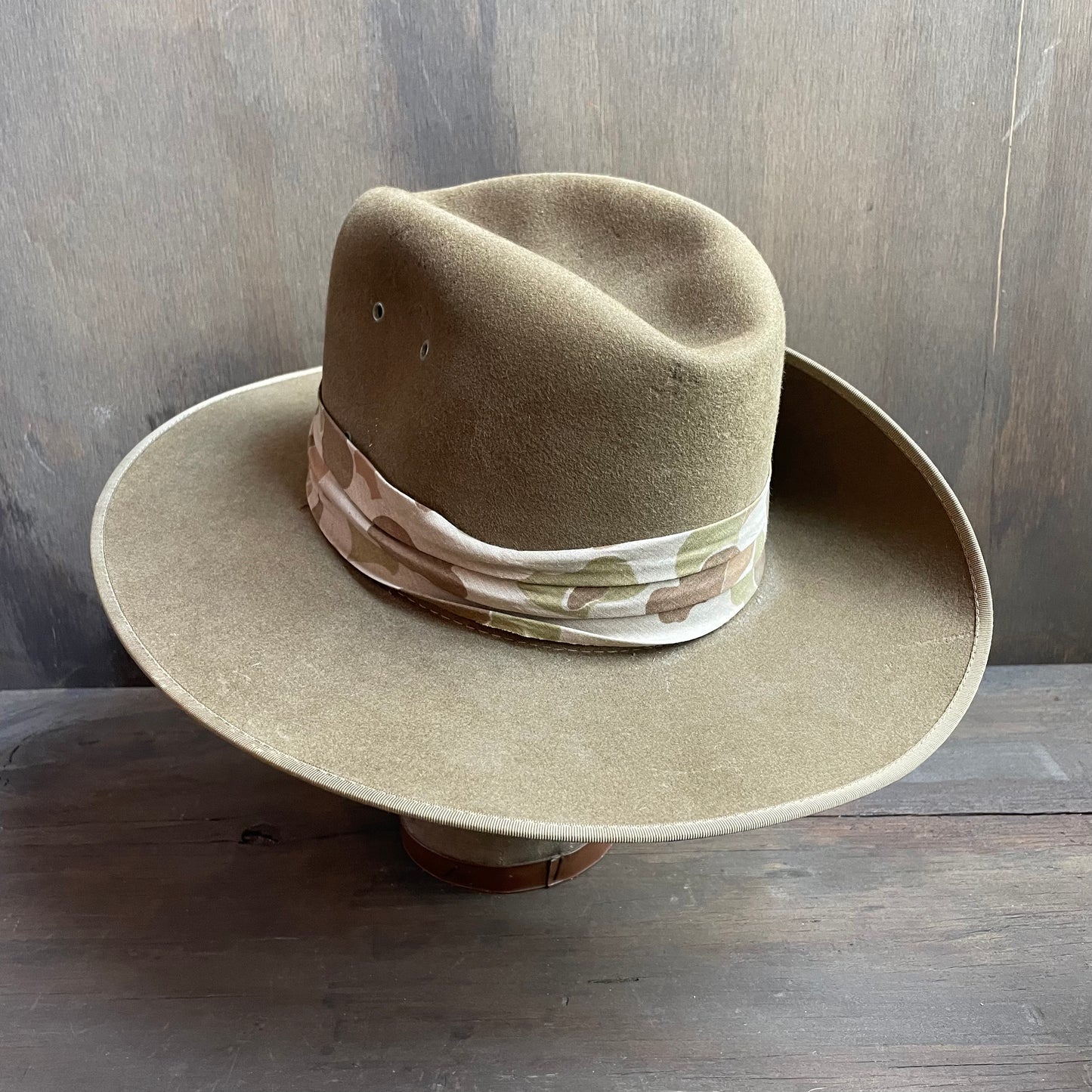 Vintage Henderson Green Military Hat