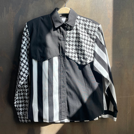 Stripe and Check Roper Shirt