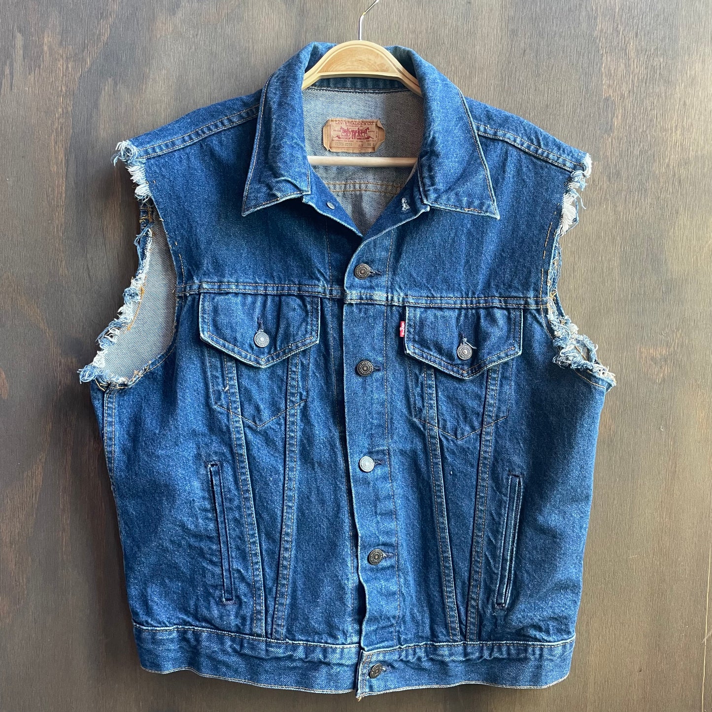 Vintage Levi Denim Harley Davidson Vest