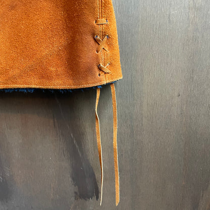 Vintage 1970s Suede Lined Vest