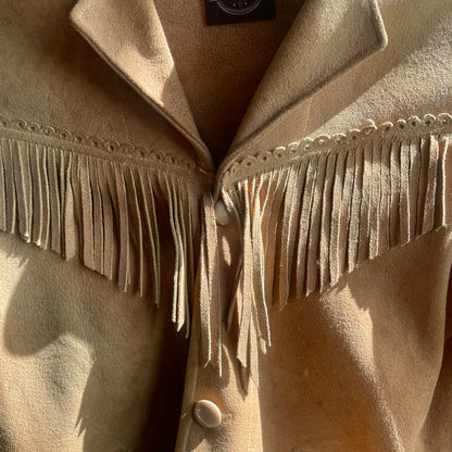 Vintage Suede Fringe Kids Jacket