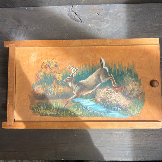 Painted Sliding Lid Box
