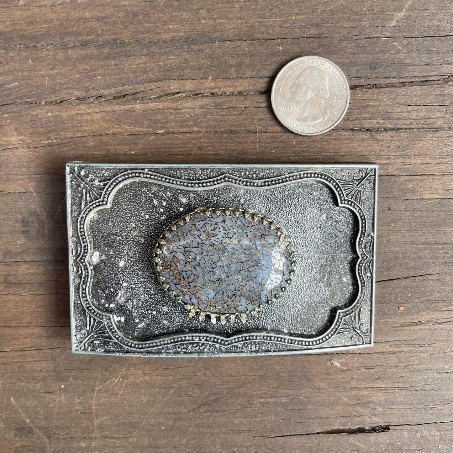 Vintage Center Stone Belt Buckle