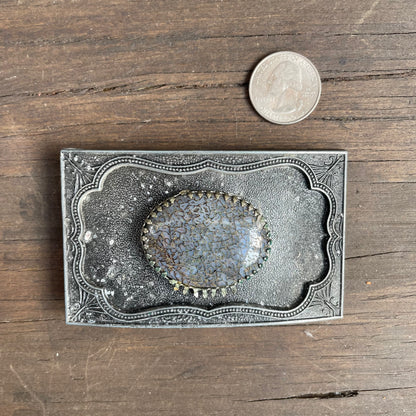 Vintage Center Stone Belt Buckle