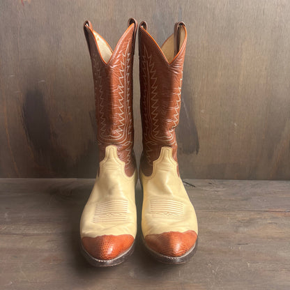 Tony Lama two tone cowboy boots