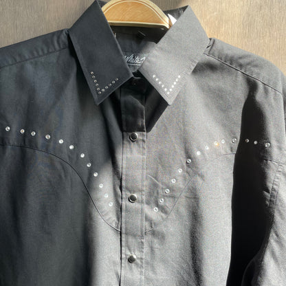 Black Horse Rhinestone Shirt