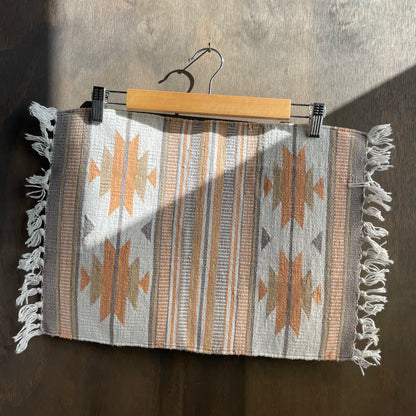 Set of 7 Oaxaca-Style Fringed Placemats