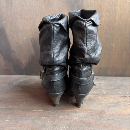Zodiac Black Scrunch Boots